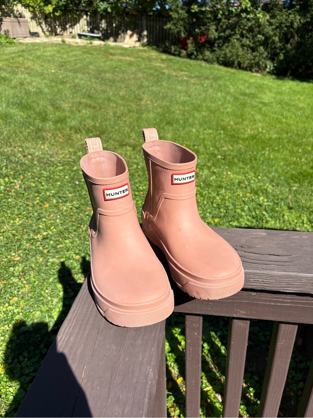 Hunter Pink Wales Rain Boots size 9